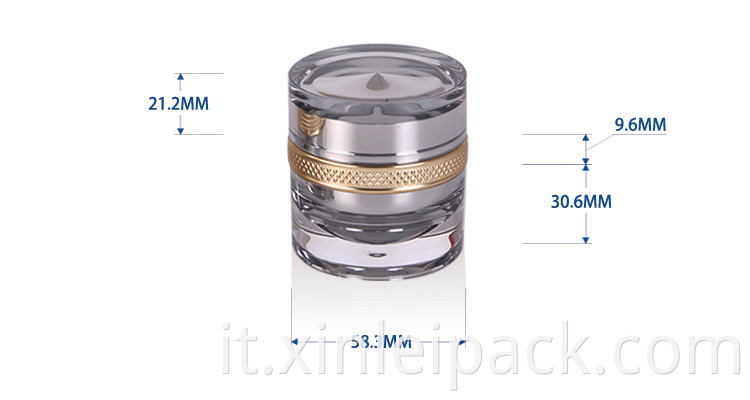 30 g Round Dot Pattern Acrylic Jar